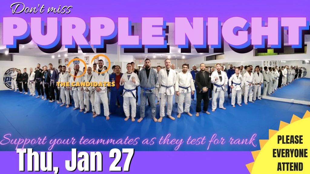 Don’t Miss Purple Night January 27 at 7p!